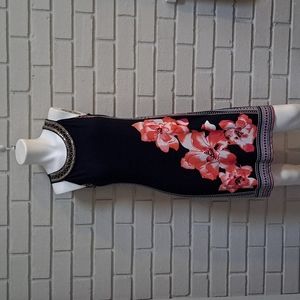 Established 1962 Beaded/Studded Floral Sleeveless Dress. Size 4 NWOT